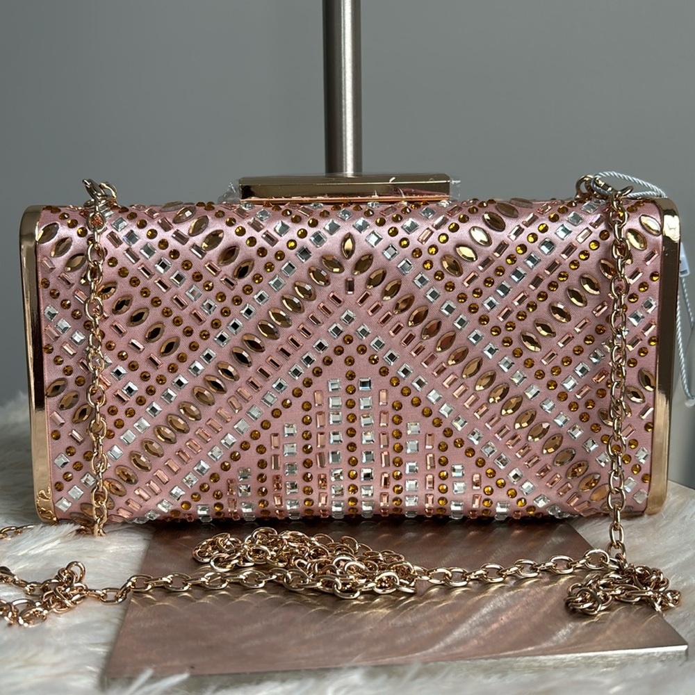 Antonio Melani Heatset Rhinestone Clutch